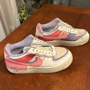 Nike Air Force 1 Shadow Sneakers - Pink and Lavender